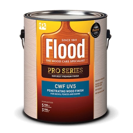 Flood Pro Series Transparent Smooth Cedar Water-Based Acrylic/Oil Penetrating Wood Finish 1 Gal